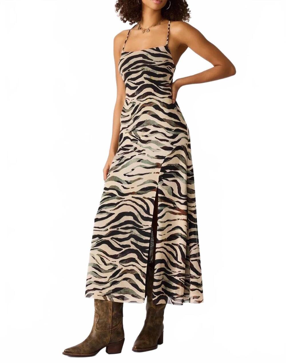 NEW STEVE MADDEN women's adella dress in zebra